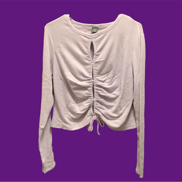 wild fable Tops - Wild Fable Elegant Ruched Long Sleeve Top - Light Lavender. Super Soft! NEW!!